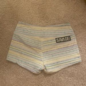 Savage Barbell Womens Spandex Shorts